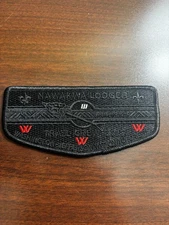 Nawakwa Lodge 3 S131 2012 Trail Crew OA Flap Black Ghost 3 Year Participant