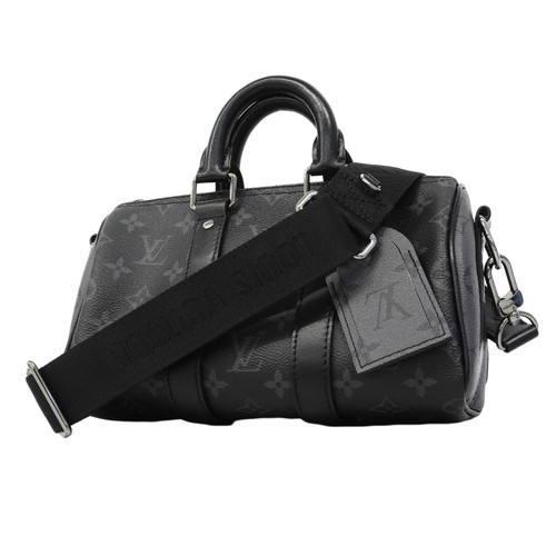Louis Vuitton Monogram Eclipse Reverse Keepall Bandouliere 25 M46271 2way Bag 63
