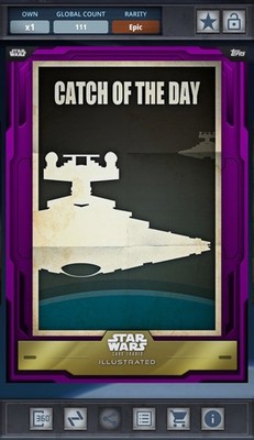 Star Wars Card Trader Illustrated Purple Epic 125cc - Catch Of The Day