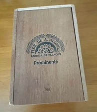VNTG FLOR DE A. ALLONES EMPTY WOOD CIGAR BOX MADE in SPANISH HONDURAS 8HN