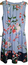 Vince Camuto Women's Floral Fit and Flare Dress Sleeveless Size 6