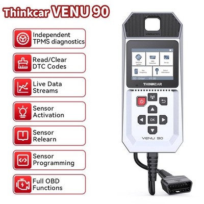 THINKCAR VENU 90 OBD2 Tool TPMS Sensor Programming Car Tire Pressure Diagnostic