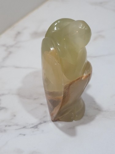 Vintage Agate Hand Carved Stone Angel Figurine Gorgeous Marbeling - Picture 5 of 8