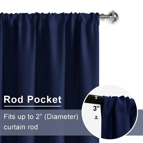 Blackout Curtains for Bedroom– Thermal Insulated,Noise Reducing Room Darkenin... - Picture 6 of 9