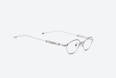 Gentle Monster x Maison Margiela MM216 02 Silver Oval Metal Optical Glasses