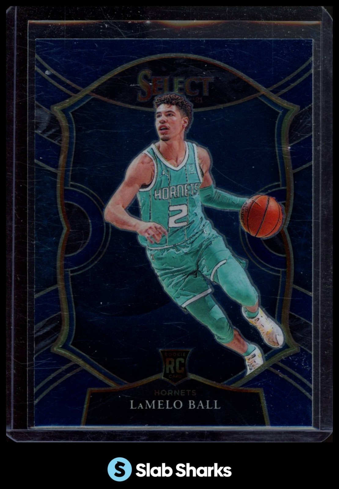 2020 PANINI SELECT #63 LAMELO BALL BLUE RC CONCOURSE ROOKIE