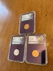 Lot Of MS64 - 1939 S Lincoln Wheat Cent MS64RD, 1943 D MS64, 1954 MS64RD NGC