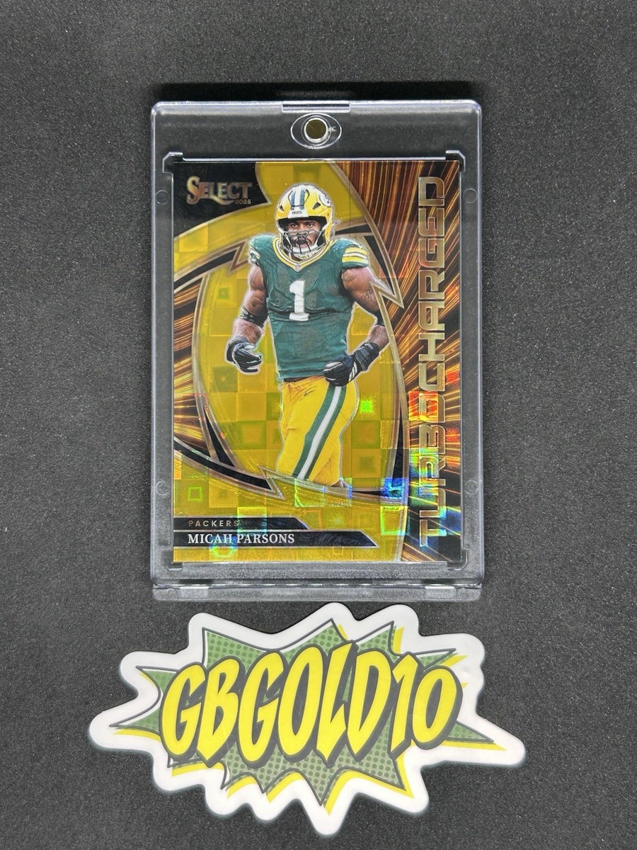 2025 Panini Select Micah Parsons Turbocharged Gold Prizm /10