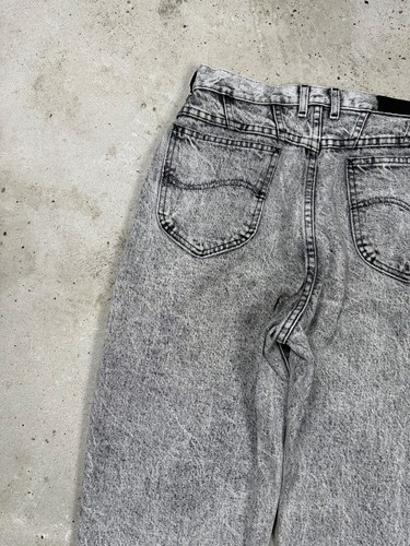 Vintage 80/90s Lee Rider Acid Washed Denim Pants Made in USA - Picture 12 of 14