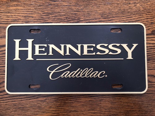 Hennessy Cadillac Duluth GA License Plate Dealership Thick Plastic Booster
