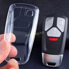 Funda Carcasa TPU Transparente Transparente para Llave Remoto para Audi A4 B9 Allroad A5 Q7 Q5 TT
