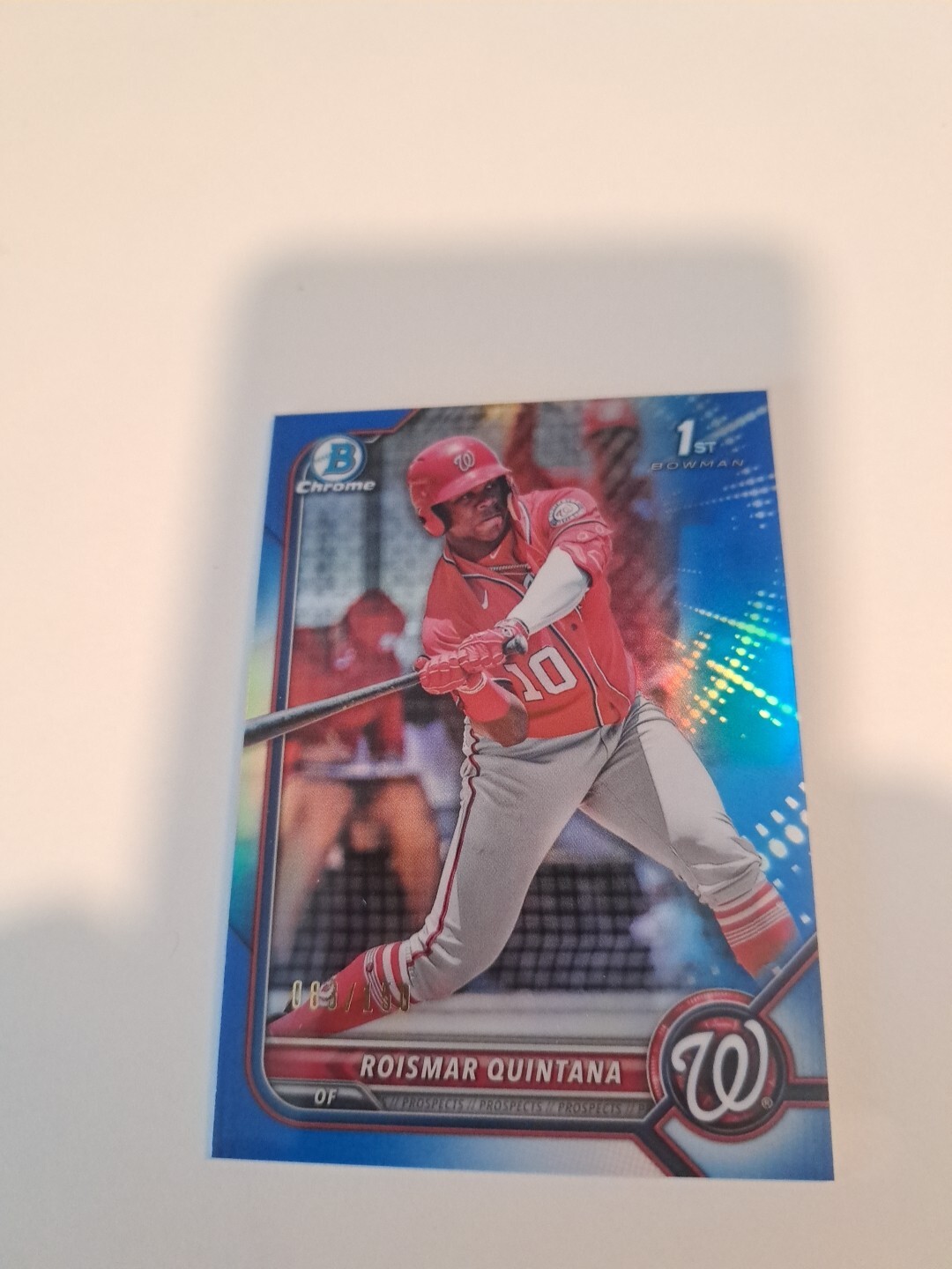 2022 Bowman Chrome Roismar Quintana /150  Blue Refractor #BCP-83