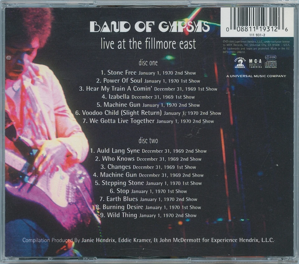 Jimi Hendrix – Live At The Fillmore East | 2-CD | Zustand lesen!! - Bild 2 von 4