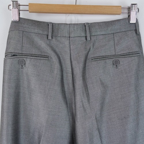 Pantaloni da uomo 33 vita 32,5 gambe FRANCO NERO abito ufficio pantaloni grigi pantaloni - Foto 13 di 15