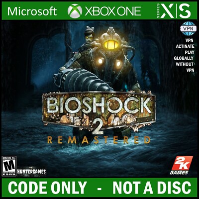 BioShock 2 Remastered Xbox One, X|S KEY   ARGENTINA REG. VPN Global  Not a Disc