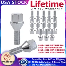 19mm Wheel Lug Bolt Set Of 20 For Jeep Cherokee Compass Chrysler 200 Dodge Dart