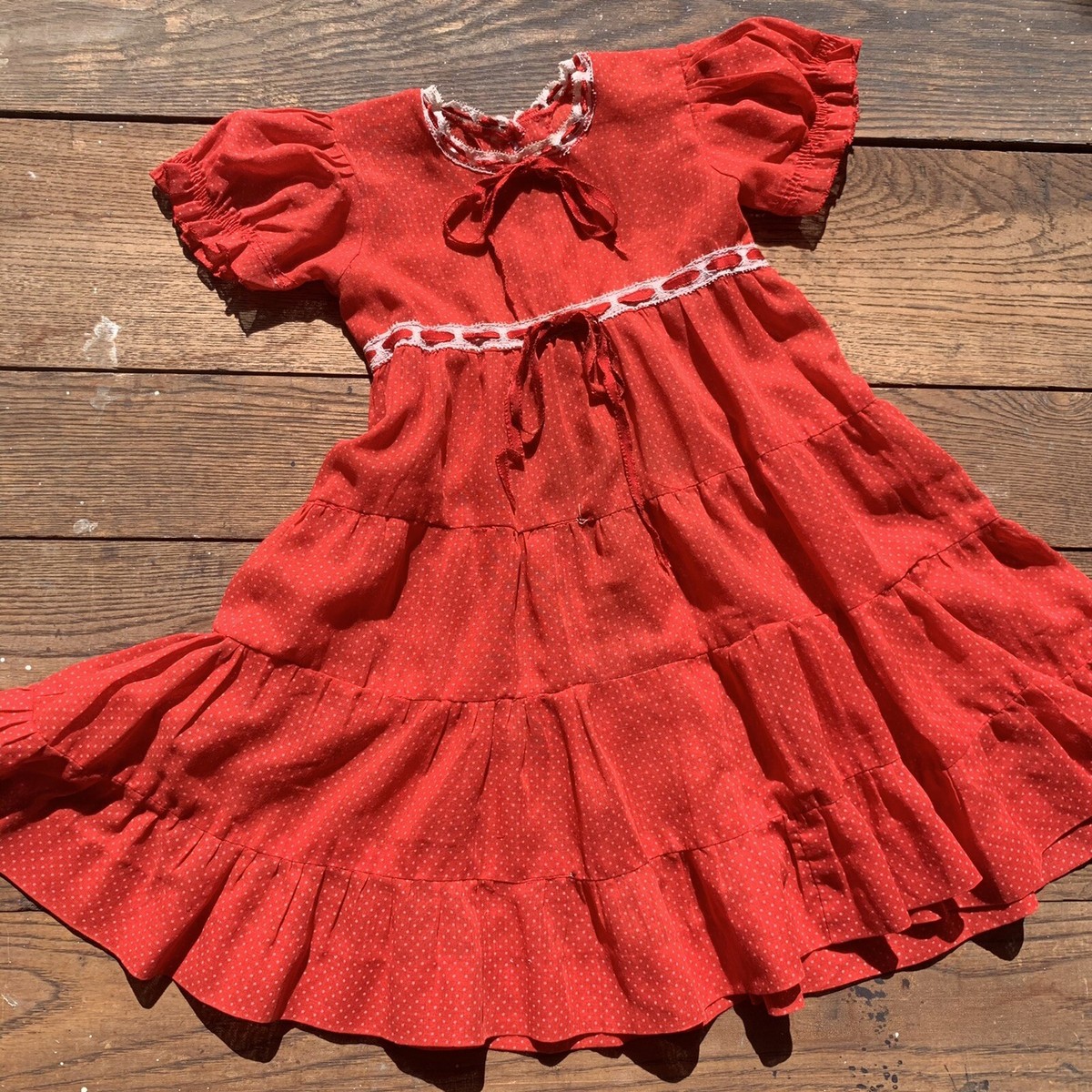 red prairie dress Prairie Dress Red Floral