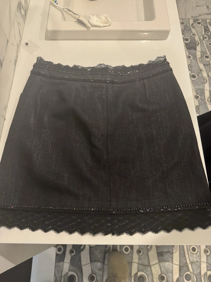 Minifalda Chanel denim con cordones Foto 3 de 3