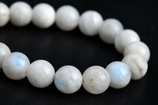7-8MM Genuine Natural Rainbow Moonstone Beads Round Loose Beads 7"
