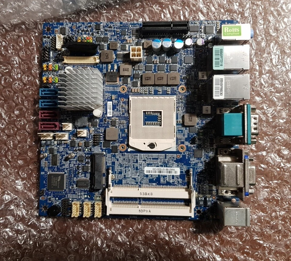 Intel QM67 Mini-ITX Motherboard with DC-in HDMI Dual LAN Socket G2 NAS Firewall - Image 4 of 4