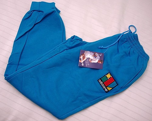 '80 Pantaloni tuta ADIDAS Ivan Lendl, taglia 16 anni, vintage, azzurro, Nuovi.- - 第 2/6 張圖片