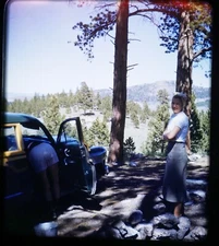 Women at Crater Lake National Park -1952 Stereo Realist 3D slide Kodachrome #787