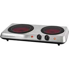 Countertop Infrared Double Burner 1700W Electric Hot Plate and Portable Stove Si