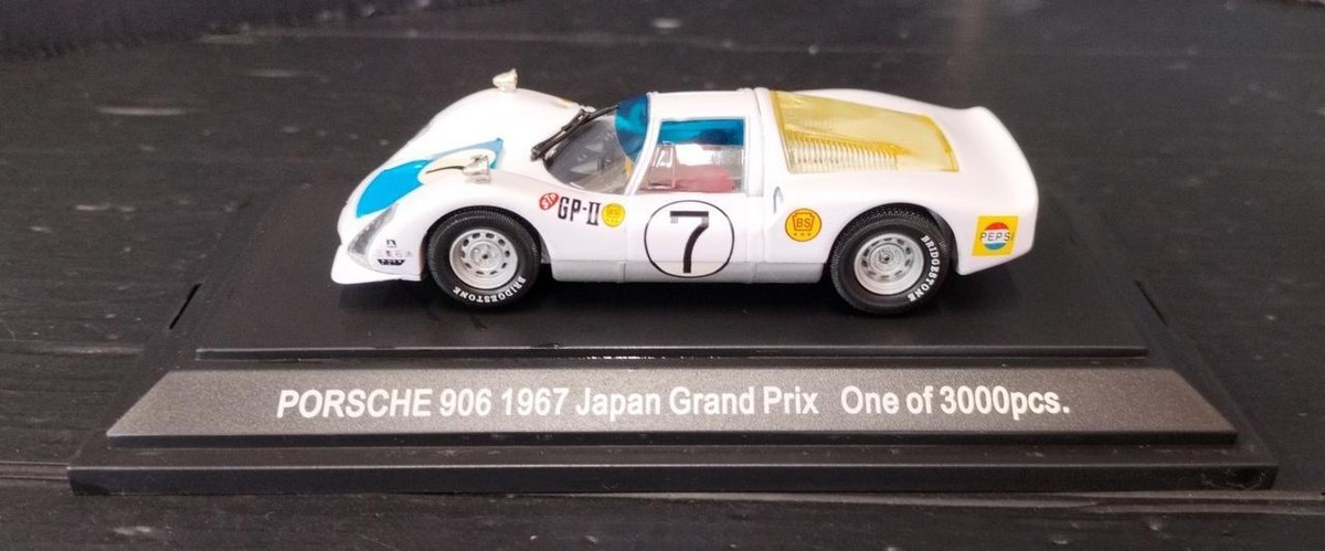 ミニカー EBBRO Porsche 906 Ebbro Porsche 906 1967 Japanese Grand Prix White/Blue 1/43