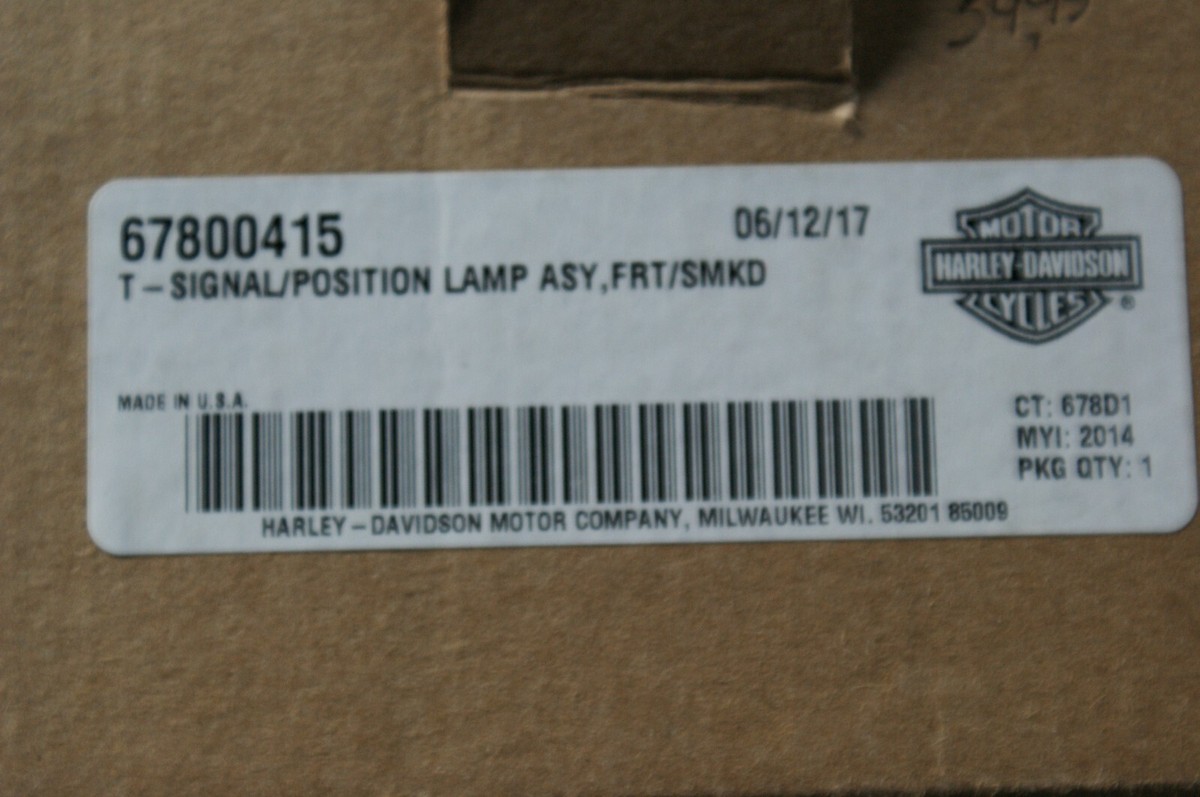 Genuine Harley Davidson turn signal position lamp Front Genuine Harley Davidson turn signal position lamp Front