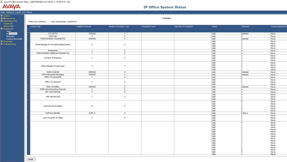 Avaya IP Office 500 V2 IPO500 SD Card Loaded w/ 105 Licenses Preferred VM 135 IP - Image 4 of 4