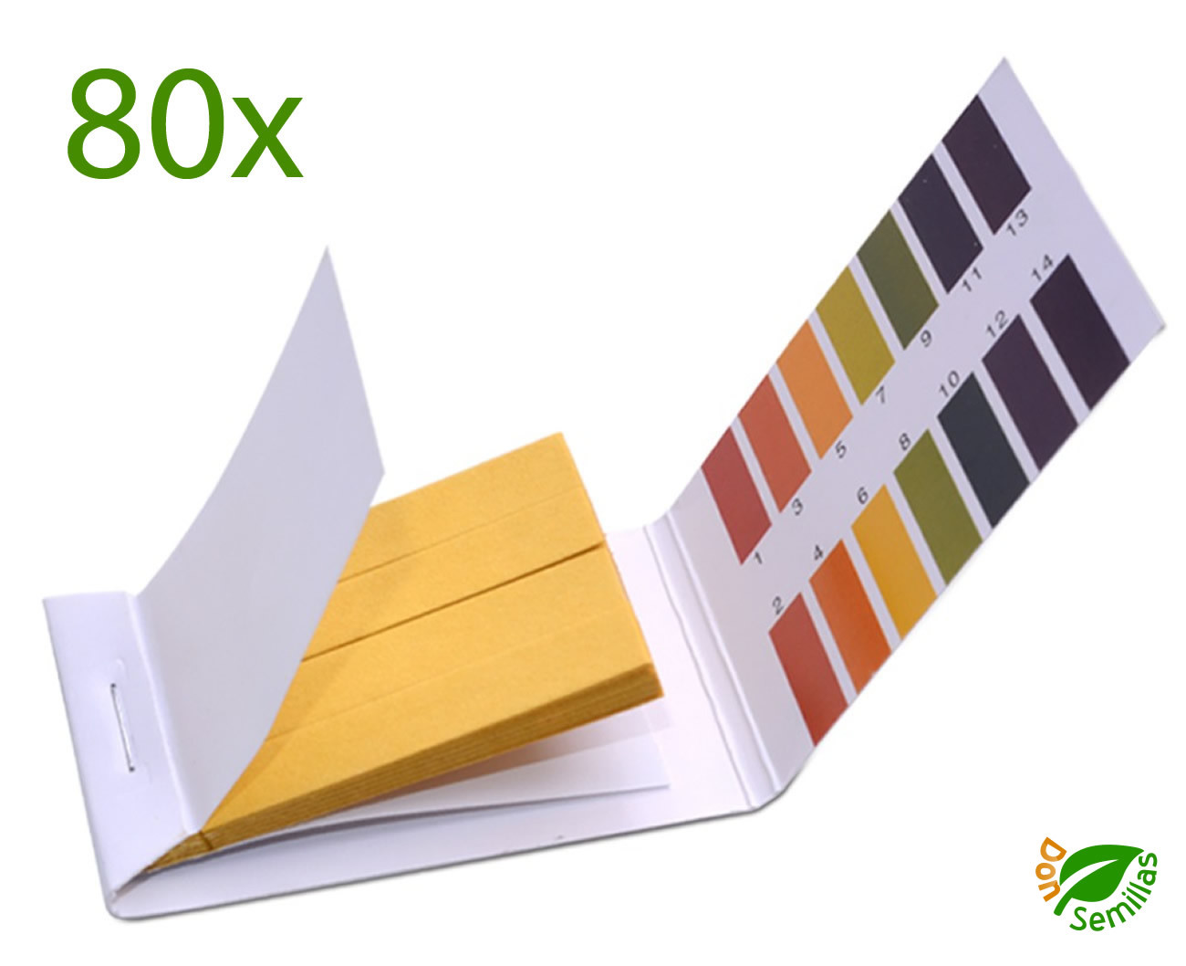 80x Test / Tiras reactivas Ph para medir de 1 a 14 pH * Universal Baja Precisión