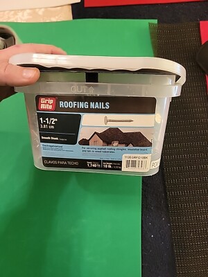 Grip-Rite 1-1/2 In. Electrogalvanized Roofing Nail (1740 Ct., 10 Lb.) Grip-Rite