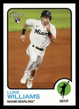 Luke Williams 2022 Topps Heritage #548 Miami Marlins ROOKIE *030B