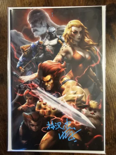 Thundercats #1 Virgin Variant 2024 Signed By Kendrick KUNKKA Lim Ltd 500