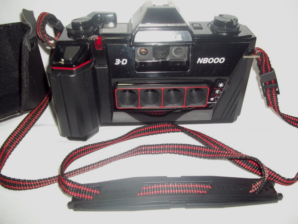 Nishika N8000 3D Quadra Lens 35mm Film Camera Quadra Lens System Japan