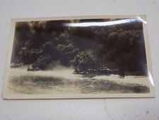 Original WWI Photo US Navy Ships Laying Naval Smoke Screen