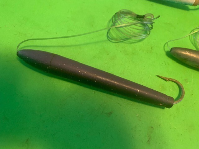 SET OF 3 CEDAR PLUGS 6 INCH TROLLING LURES FULLY RIGGED IN 3 DIFFERENT COLORS - Image 2