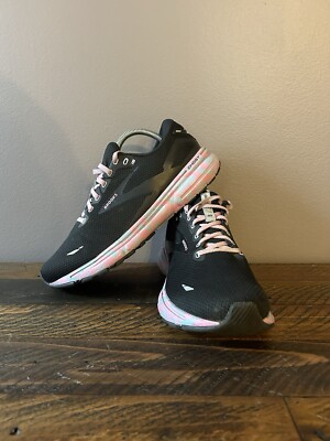 Brooks Running Ghost 15 Women s Size 10 B Width Black Cotton Candy Running Shoes