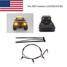 LED Dome Light Roof Lamp Headlight For HPI venture 1/18 HILUX RC Upgrade Part US