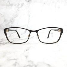 Saks Fifth Avenue Eyeglasses 301 0JDV Brown Gold frames 54-16-135
