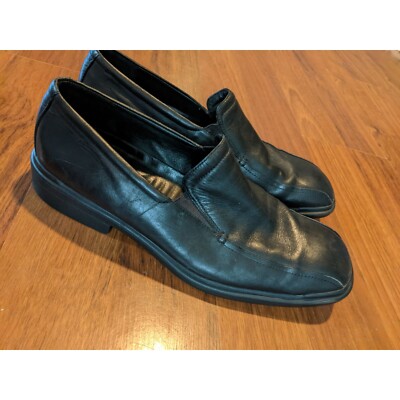 Rockport Black Leather Loafers Men display picture 2
