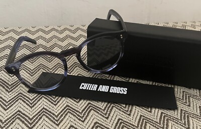 NIB CUTLER & GROSS 1097 Blue Glasses 48-19 145 Made in Italy 