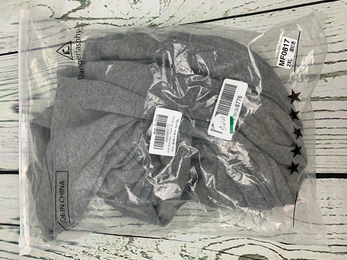 Womens Plus Size Tops Shirts Round Neck Long Sleeve 2XL Grey | eBay