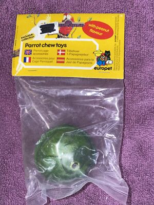 PARROT CHEW TOY EUROPET PEANUT BUTTER COMBINED SHIPPING AVALIBLE