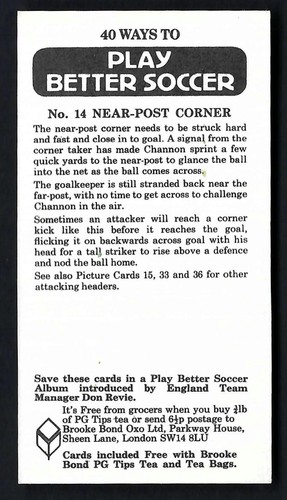 BROOKE BOND - PLAY BETTER SOCCER - PICK THE CARDS YOU NEED - Picture 29 of 81