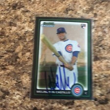 Wellington Castillo Signed 2010 Bowman Draft Chrome Rc Auto Cubs White Sox