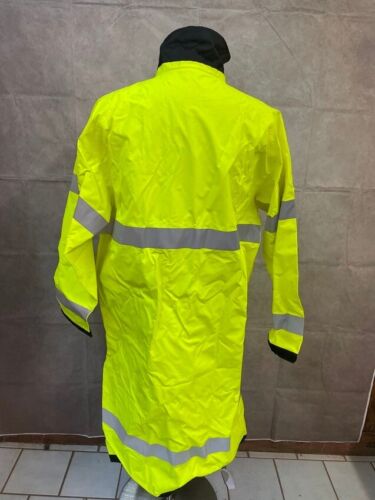 Blauer 26990 Reversible Raincoat Hi-Vis Yellow with Black Size M - Picture 3 of 7