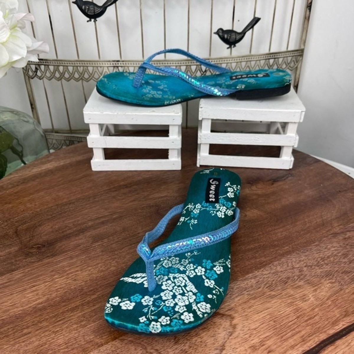 Sweet Womens Slide Thong Sandals Size (display shoes) - Main Image