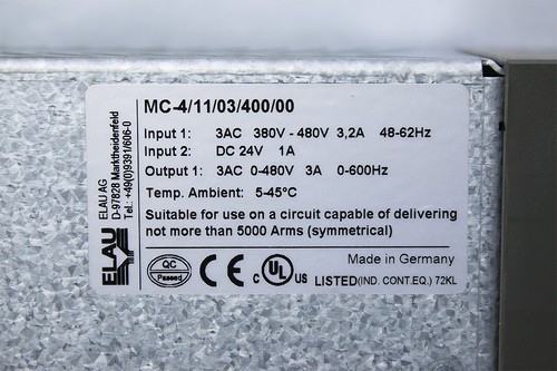 Schneider Electric - ELAU MC-4/11/03/400 PACDRIVE SERVO VERSTÄRKER 13130245 - Bild 6 von 10