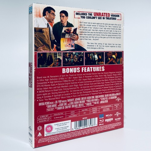 American Pie 4K UHD Blu-ray Ultra HD 1999 88 Films Jason Biggs - Picture 2 of 3